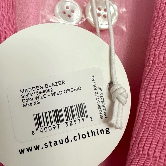 Staud Madden Blazer in Wild Orchid - Picture 8 of 16